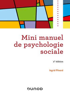 cover image of Mini manuel de psychologie sociale